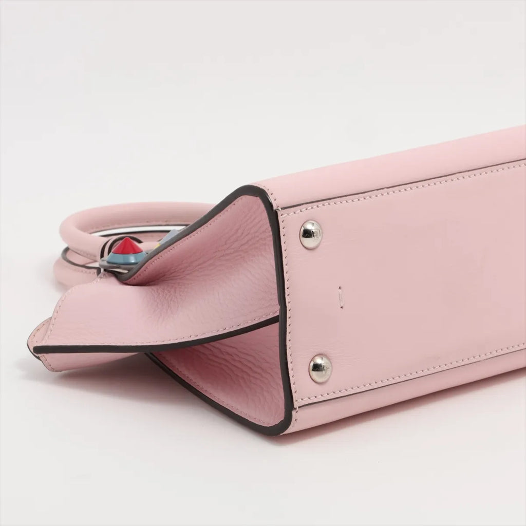 Fendi Petite Trois Jours 2Way Handbag — Pink, Flowerland Studs