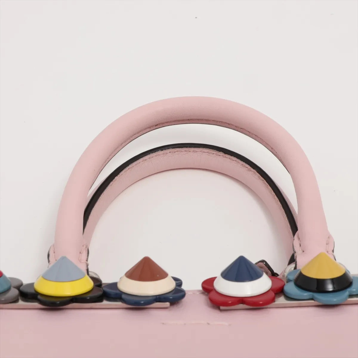 Fendi Petite Trois Jours 2Way Handbag — Pink, Flowerland Studs