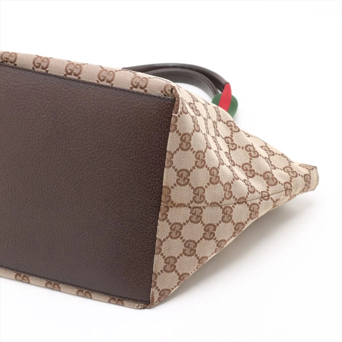 Gucci GG Canvas Mini Boat Tote — with Web Stripe