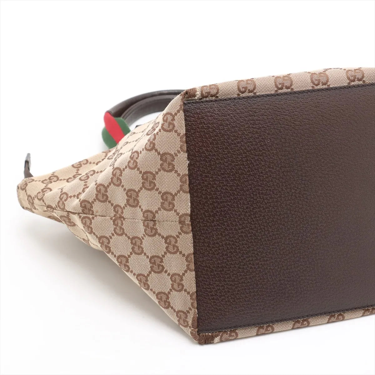 Gucci GG Canvas Mini Boat Tote — with Web Stripe