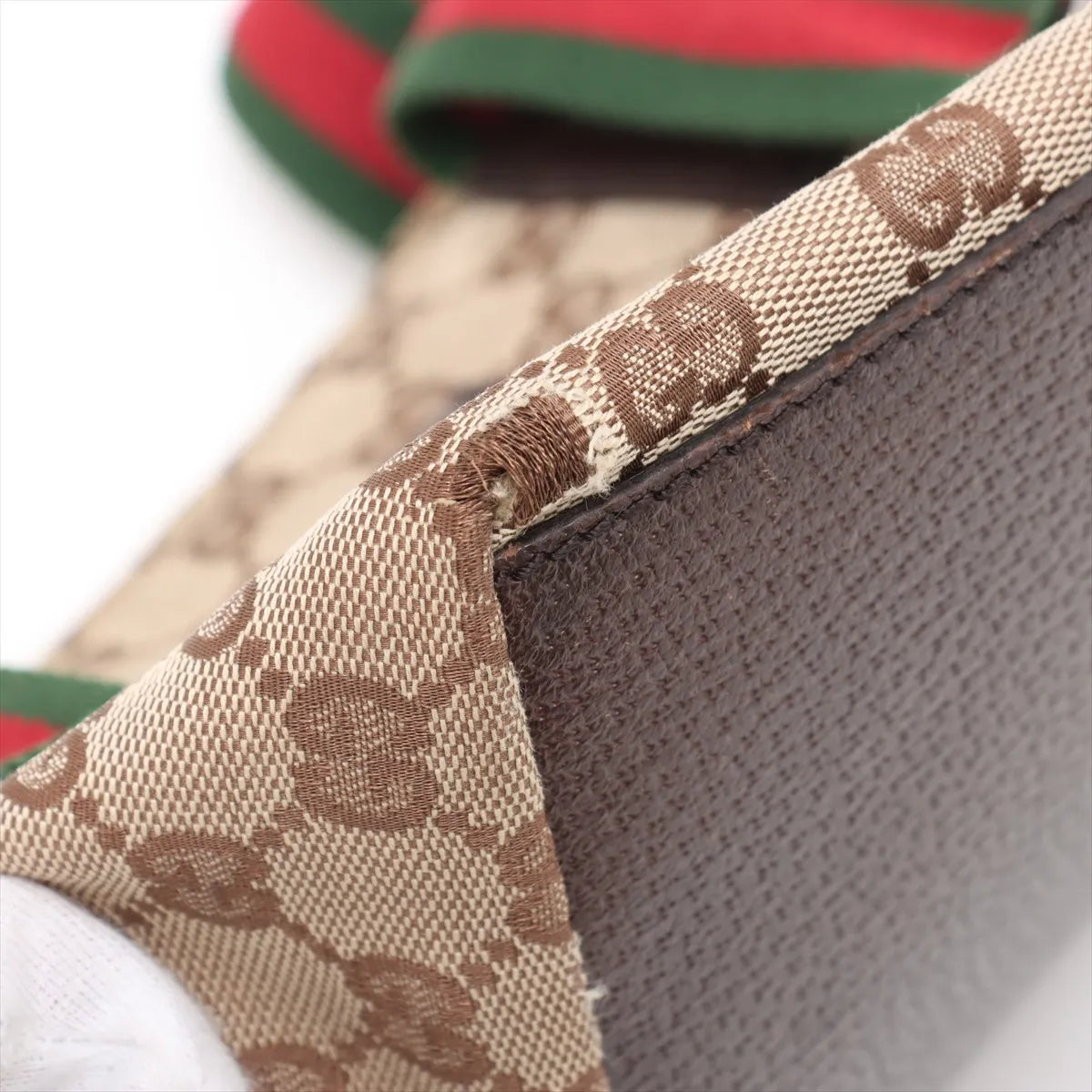 Gucci GG Canvas Mini Boat Tote — with Web Stripe