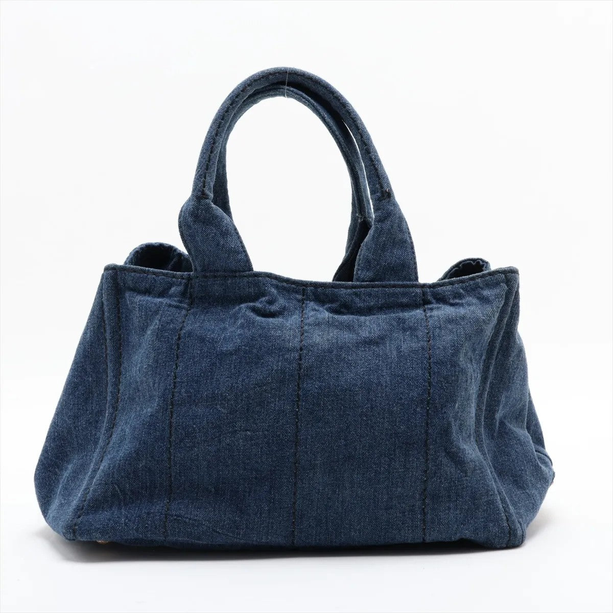 Prada Canapa Handbag Denim Blue