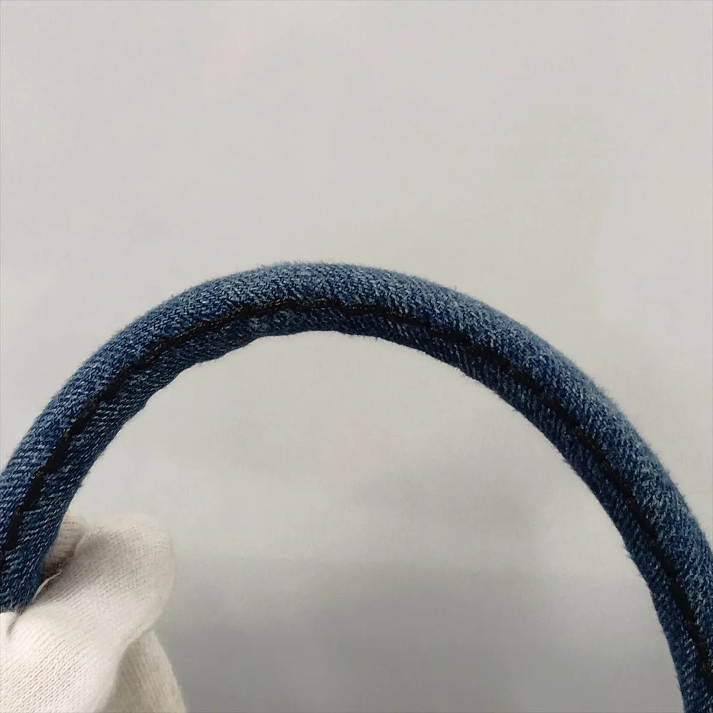 Prada Canapa Handbag Denim Blue