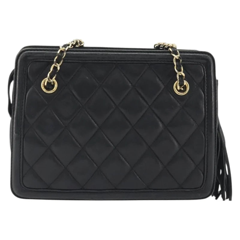 Vintage Chanel Diamond Quilted Tassel Camera Bag (1989-1991)
