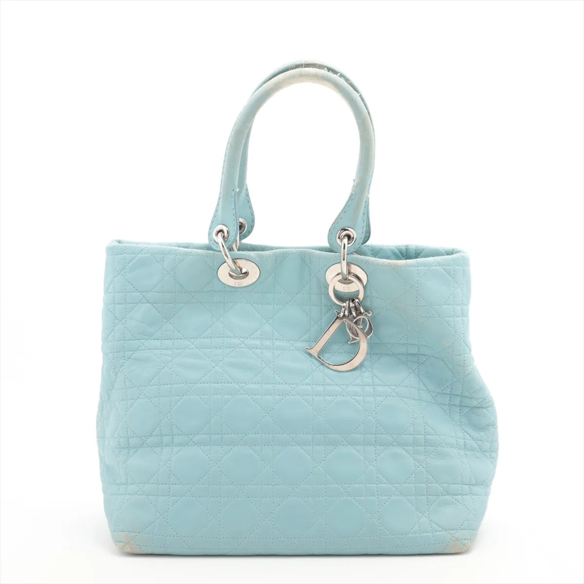 Christian Dior Lady Dior Tote – Powder Blue Cannage Leather