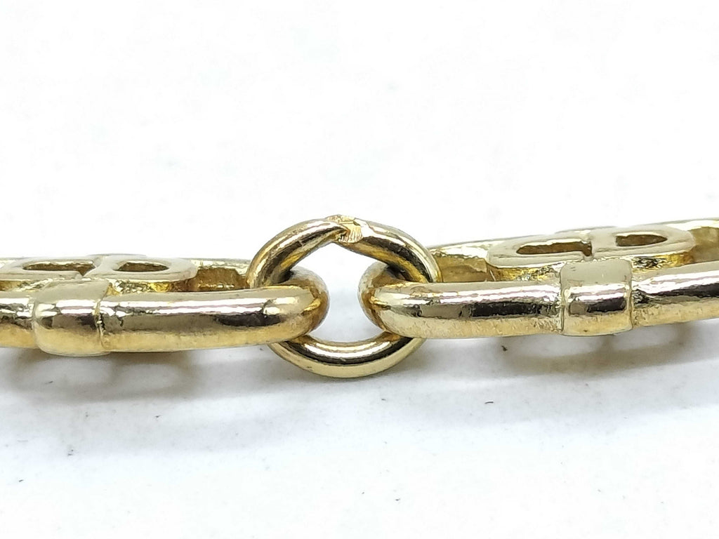 Christian Dior Gold-Tone CD Chain Bracelet