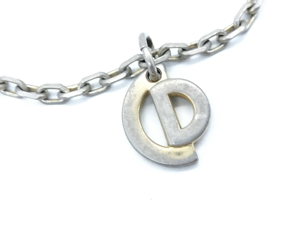 Vintage Christian Dior Logo Charm Bracelet