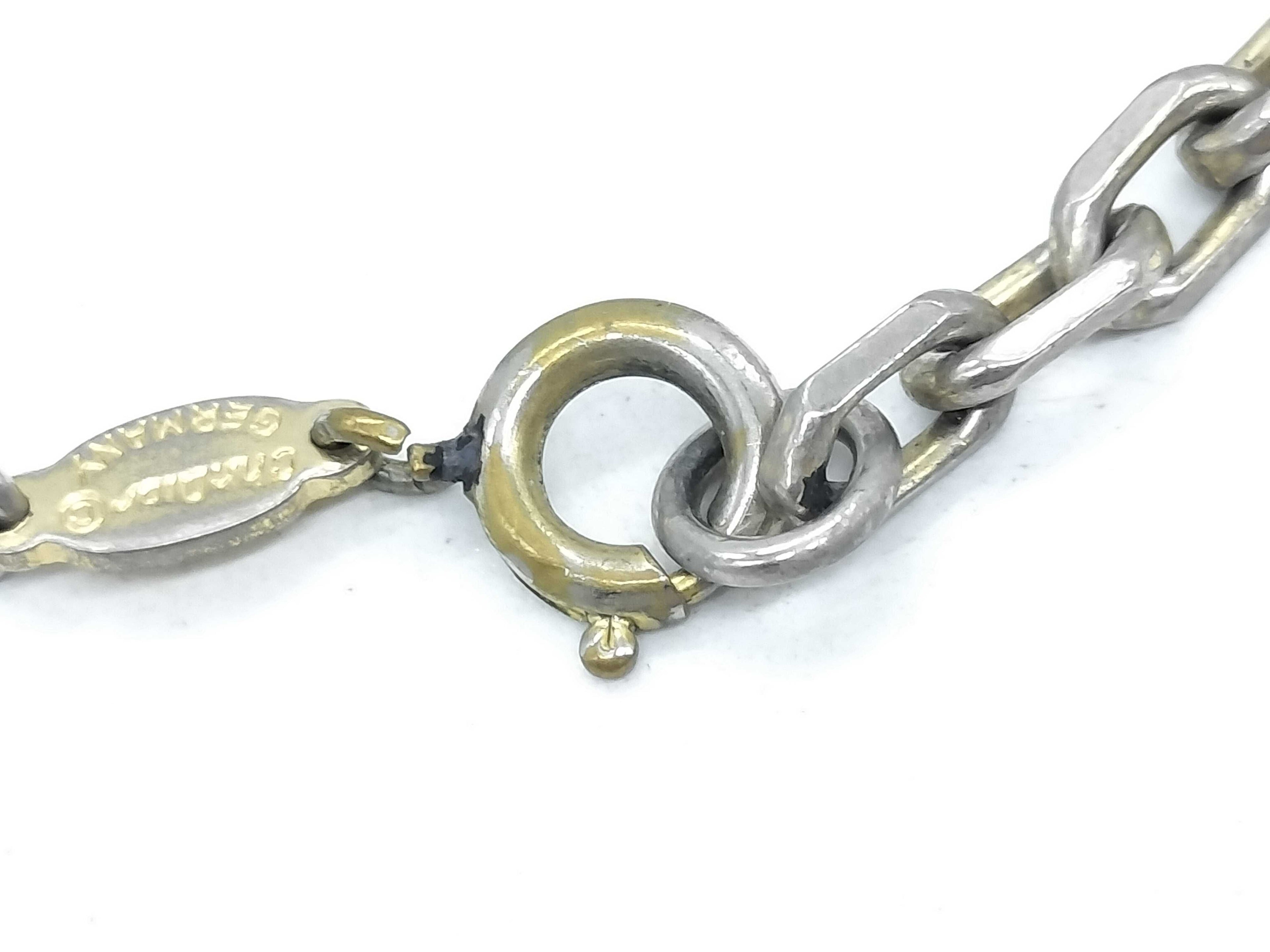Vintage Christian Dior Logo Charm Bracelet