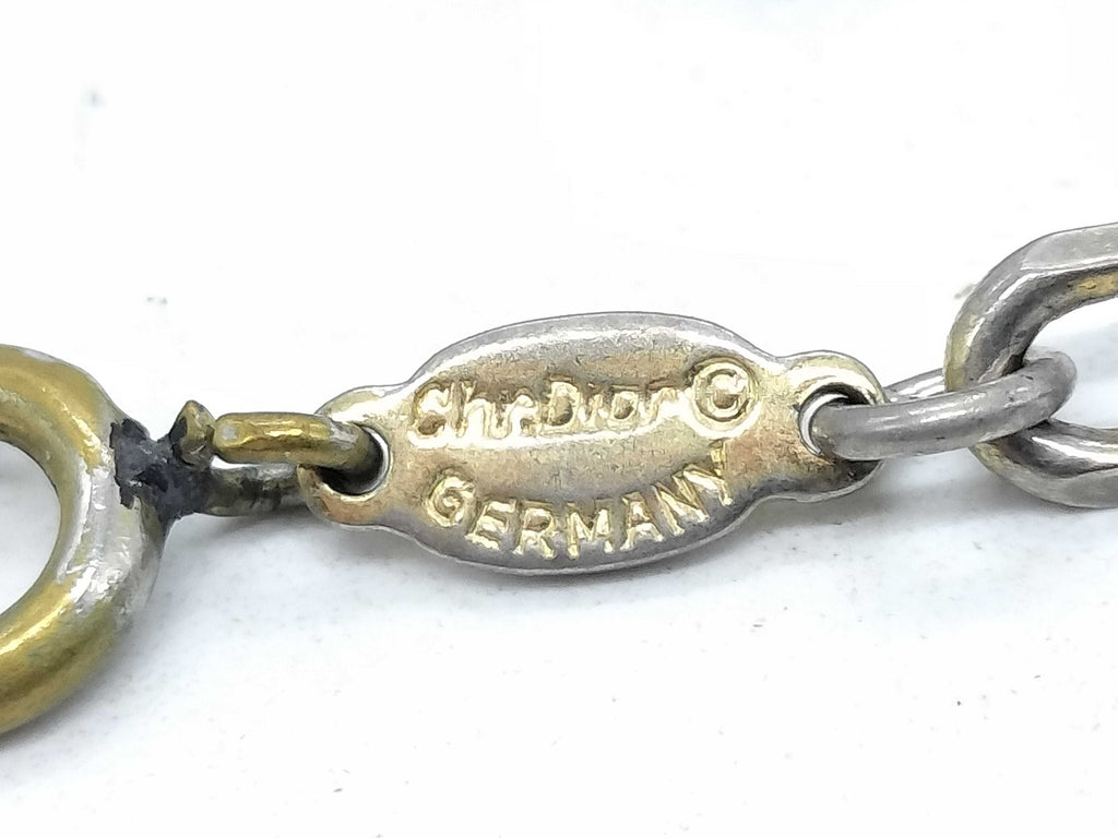 Vintage Christian Dior Logo Charm Bracelet