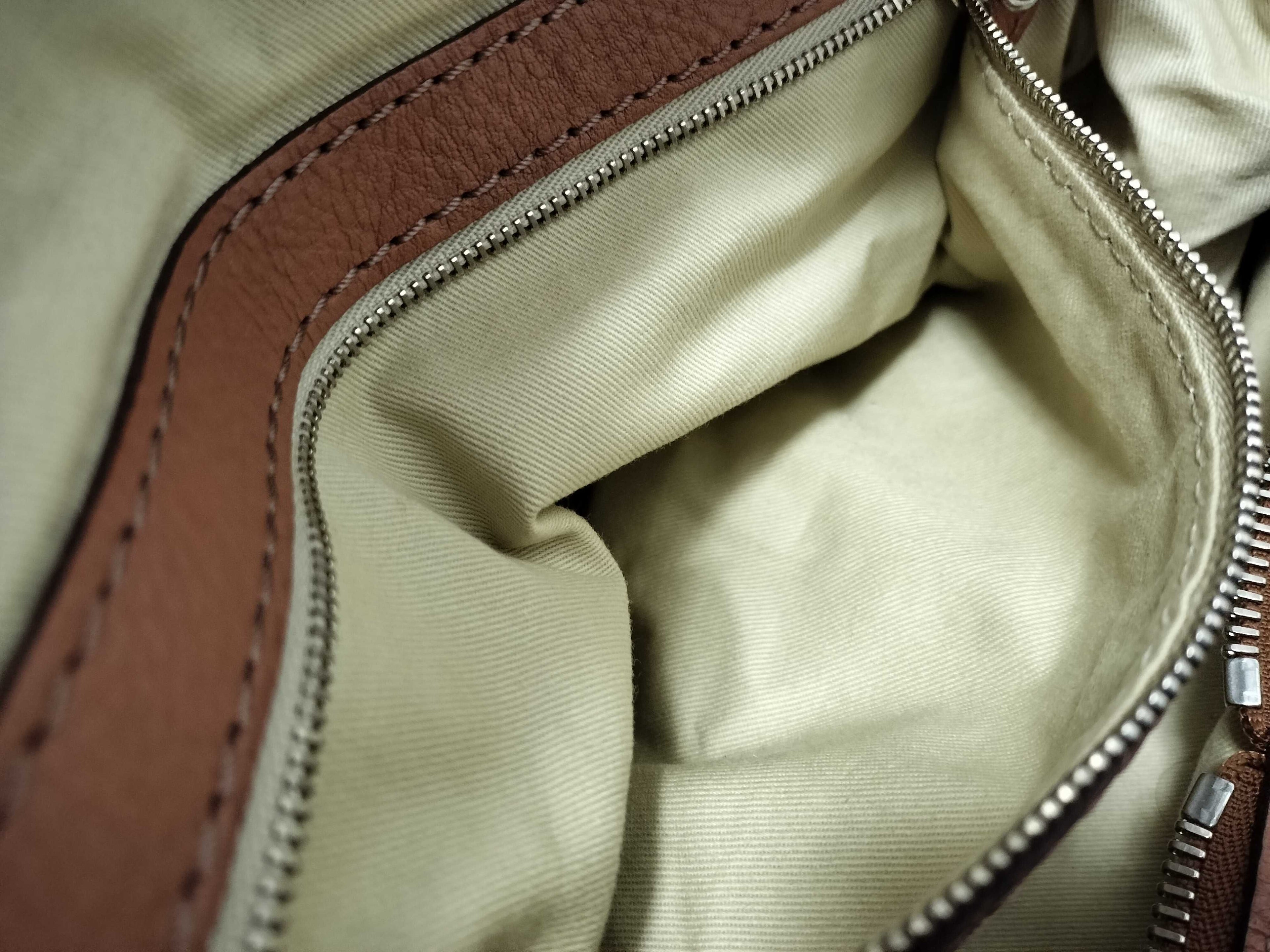 Chloé Paddington Lock Bag in Caramel Pebbled Leather