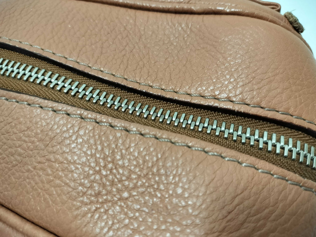 Chloé Paddington Lock Bag in Caramel Pebbled Leather