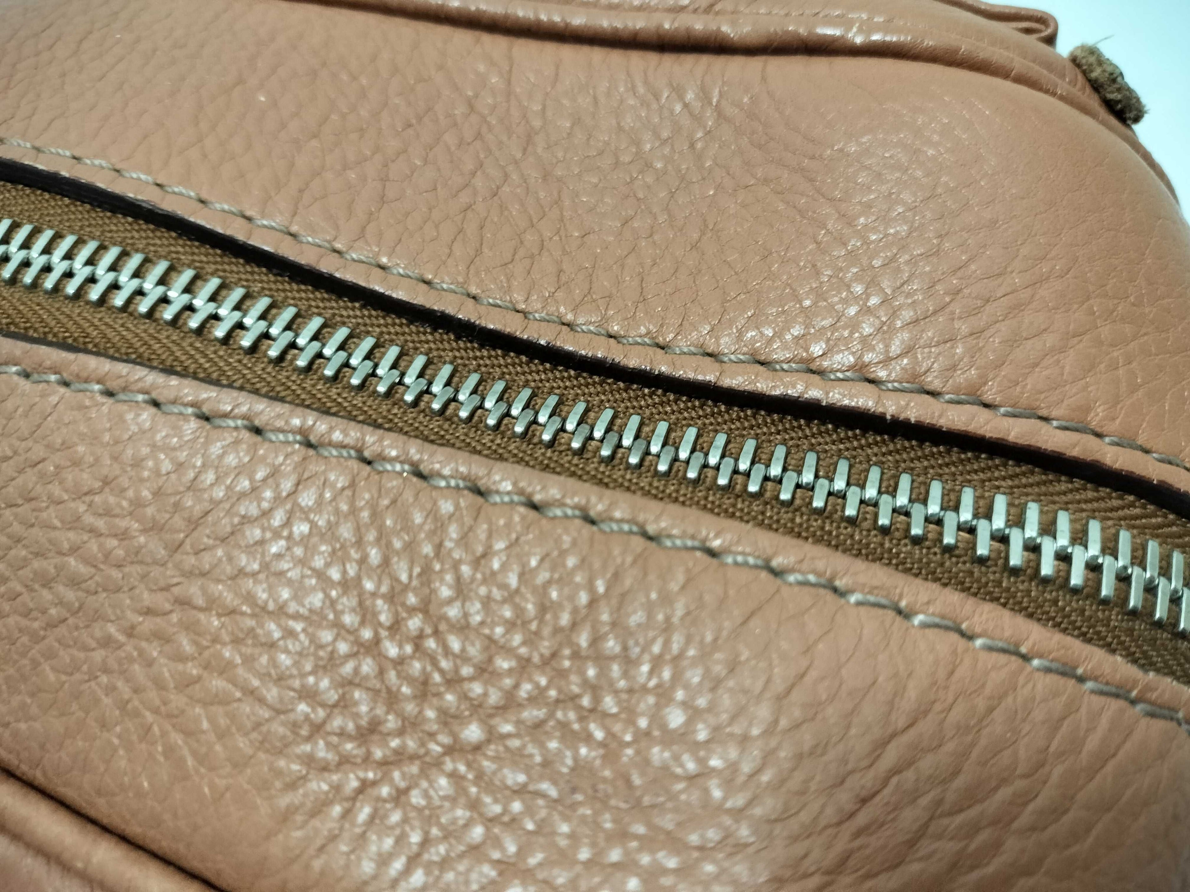 Chloé Paddington Lock Bag in Caramel Pebbled Leather