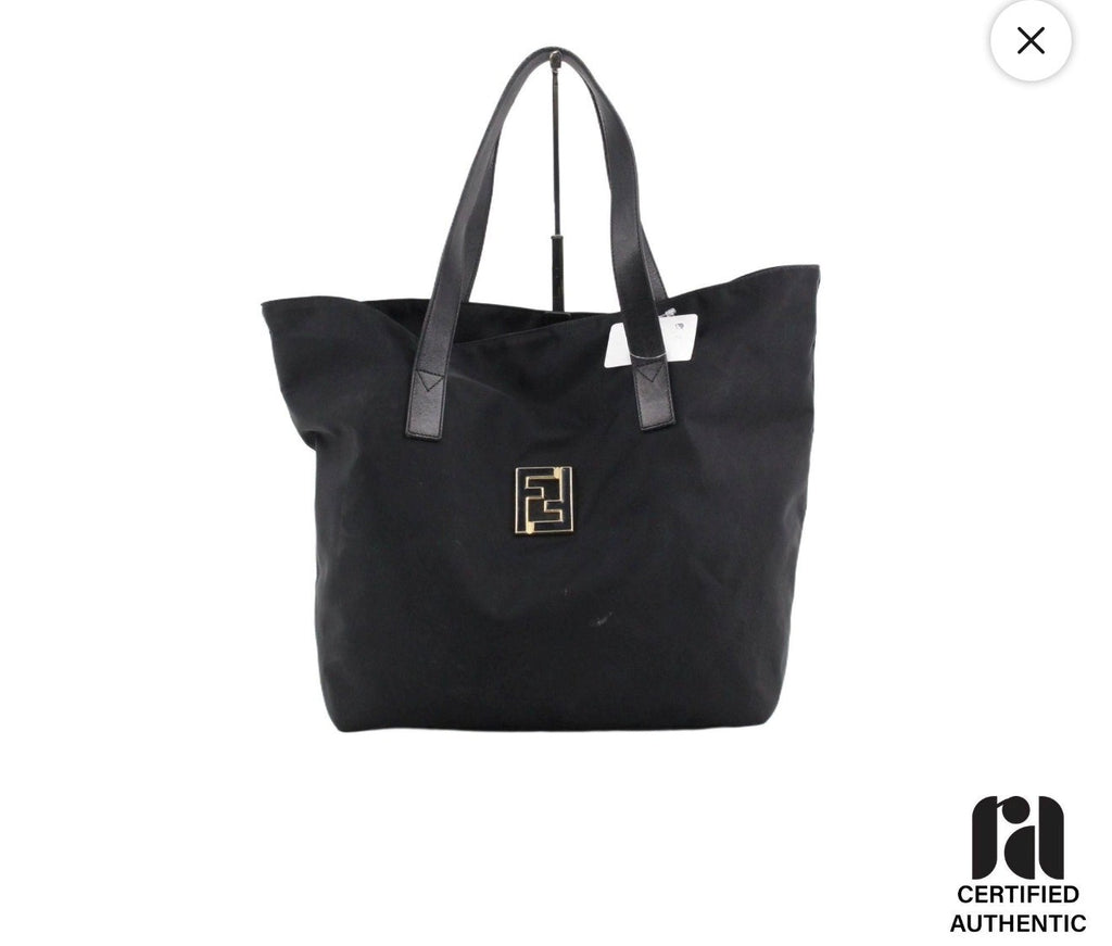 Fendi Black Nylon Tote