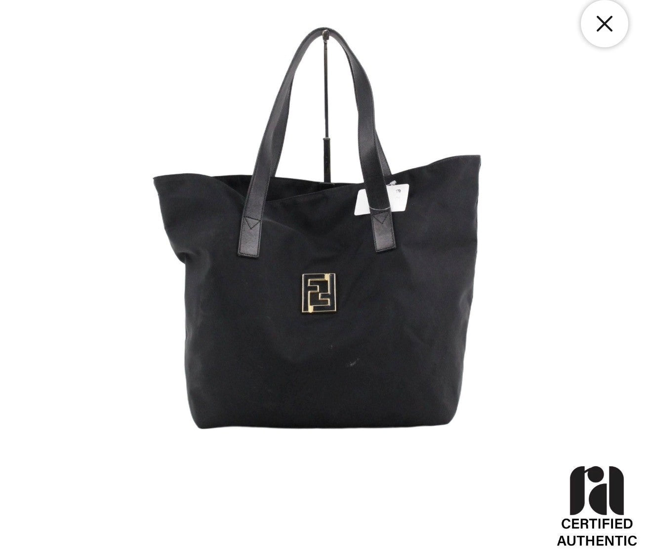 Fendi Black Nylon Tote