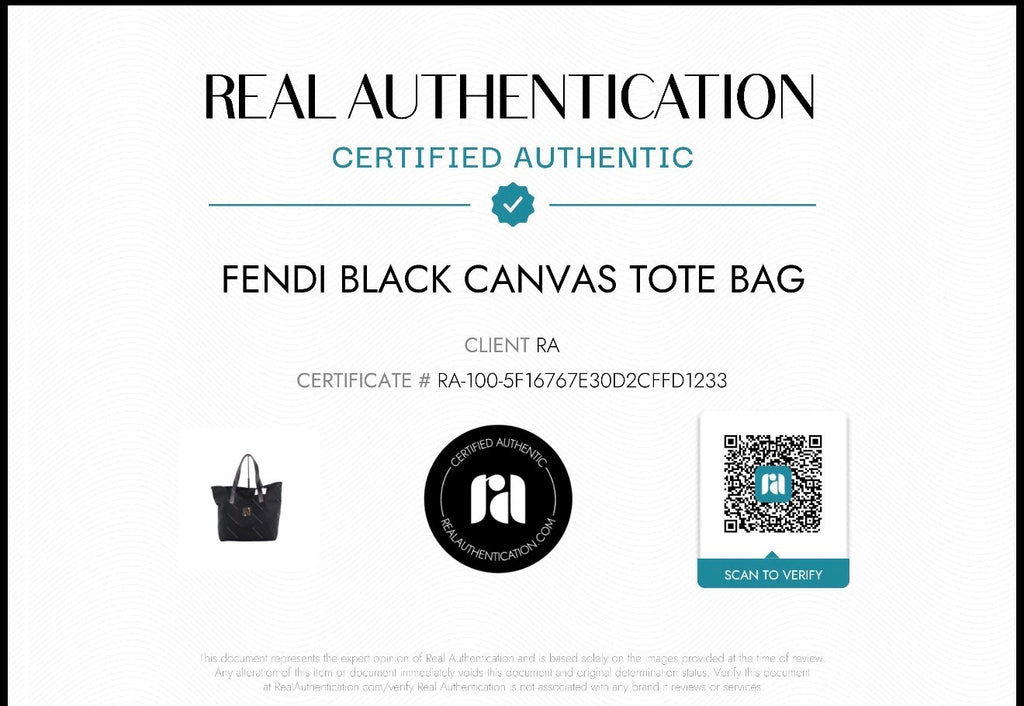 Fendi Black Nylon Tote
