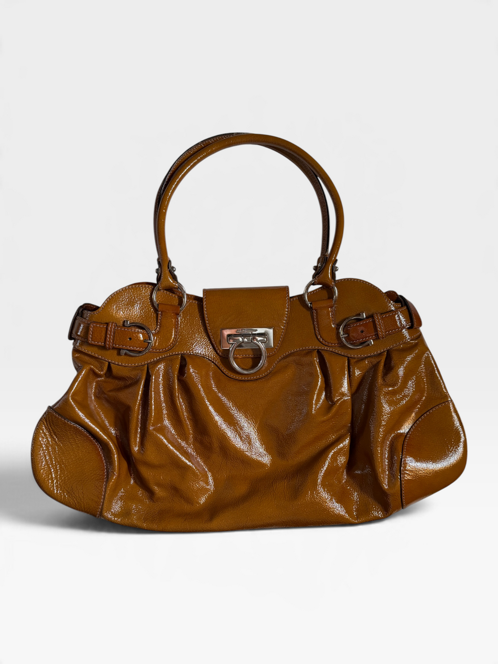 Ferragamo Marissa Patent Leather Handbag