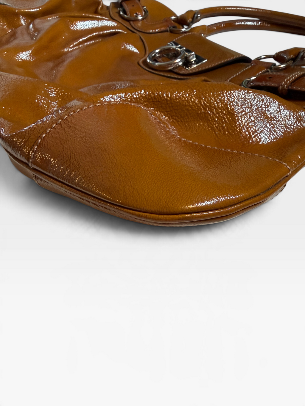 Ferragamo Marissa Patent Leather Handbag
