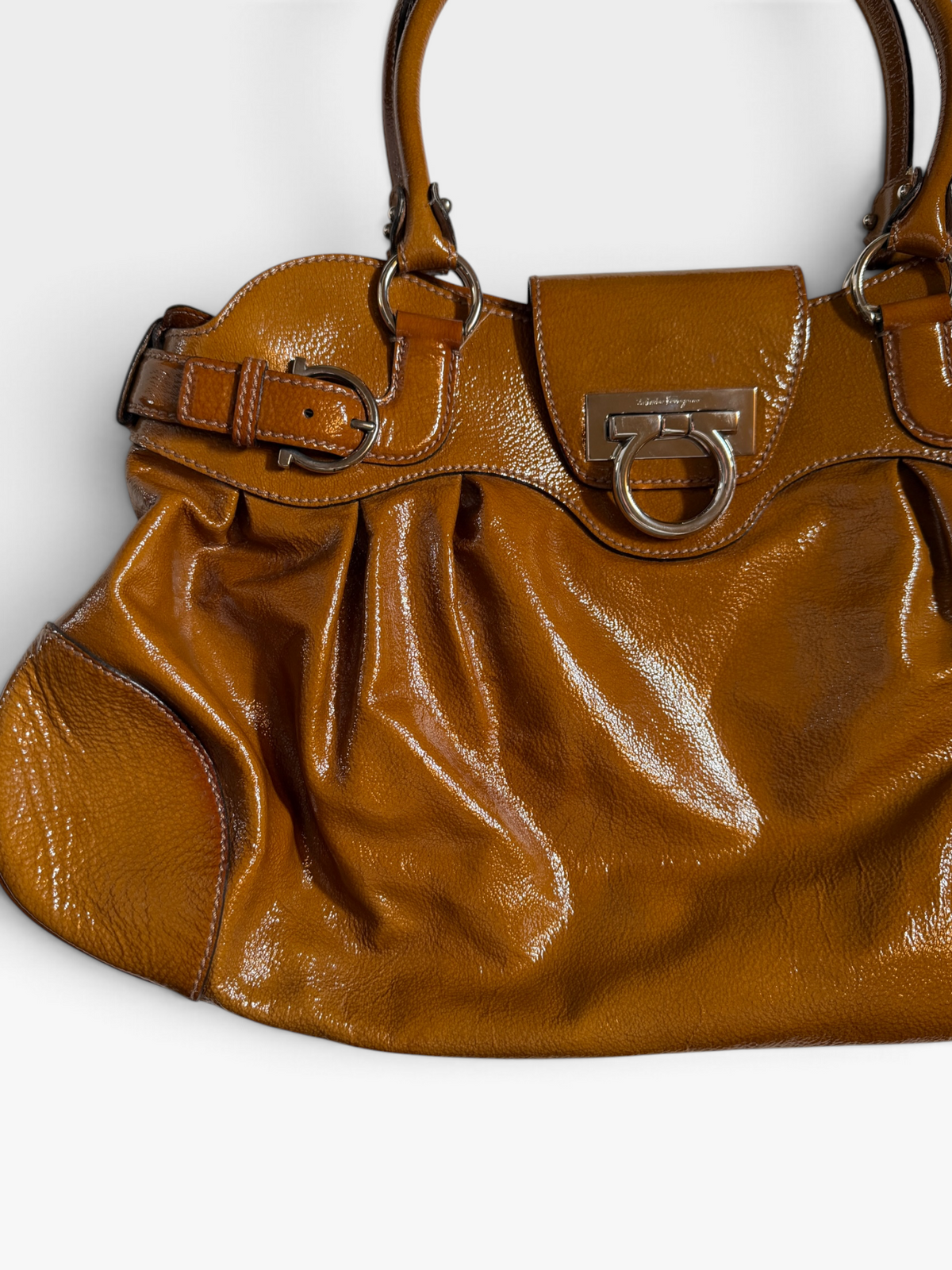 Ferragamo Marissa Patent Leather Handbag