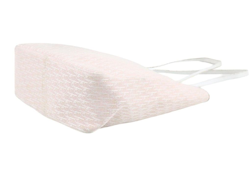 Christian Dior Pink Trotter Canvas Shoulder Tote