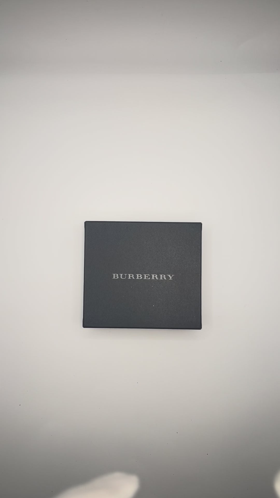 Burberry Black Leather Coin Purse with Box