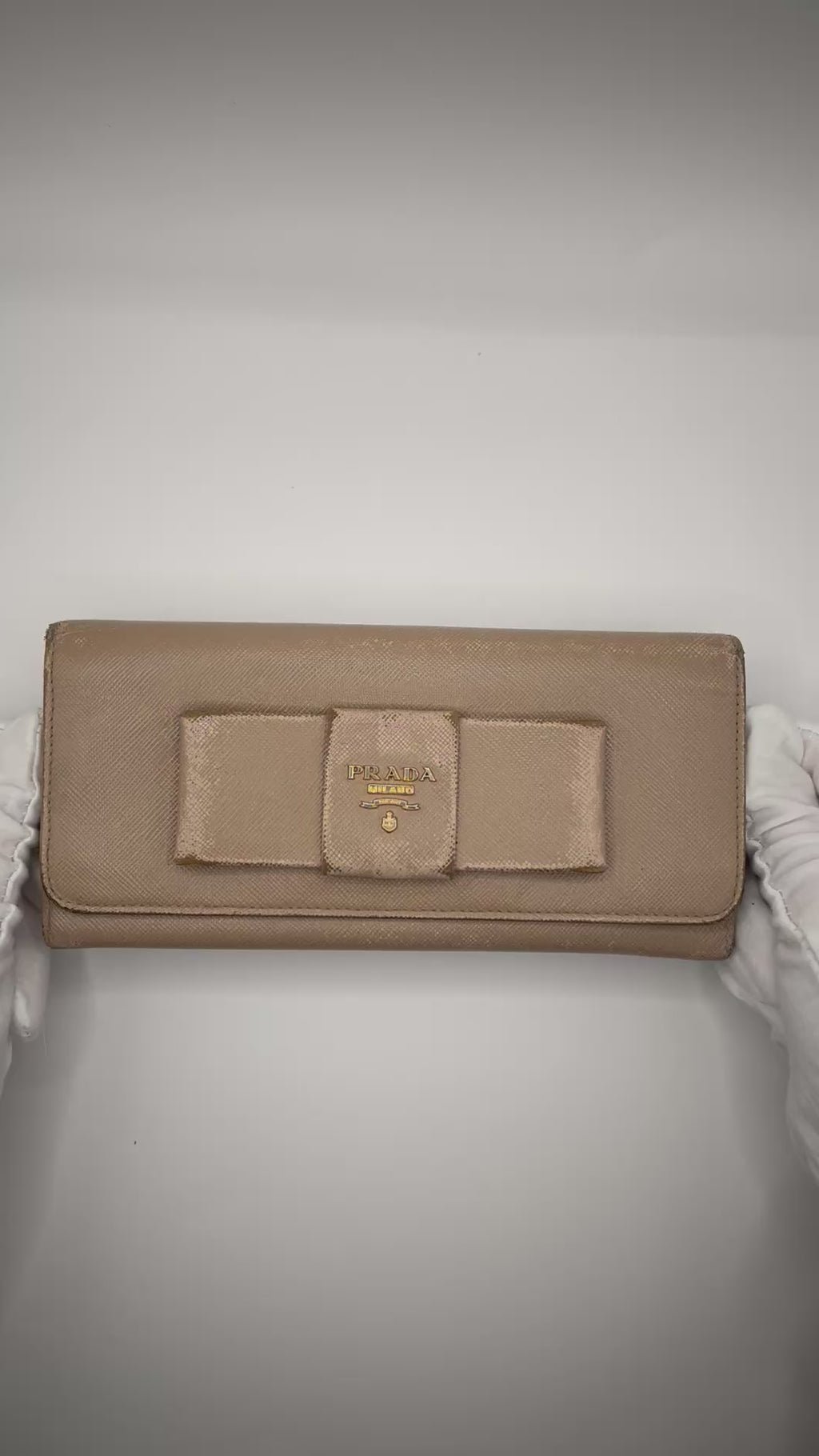 Prada Saffiano Bow Wallet