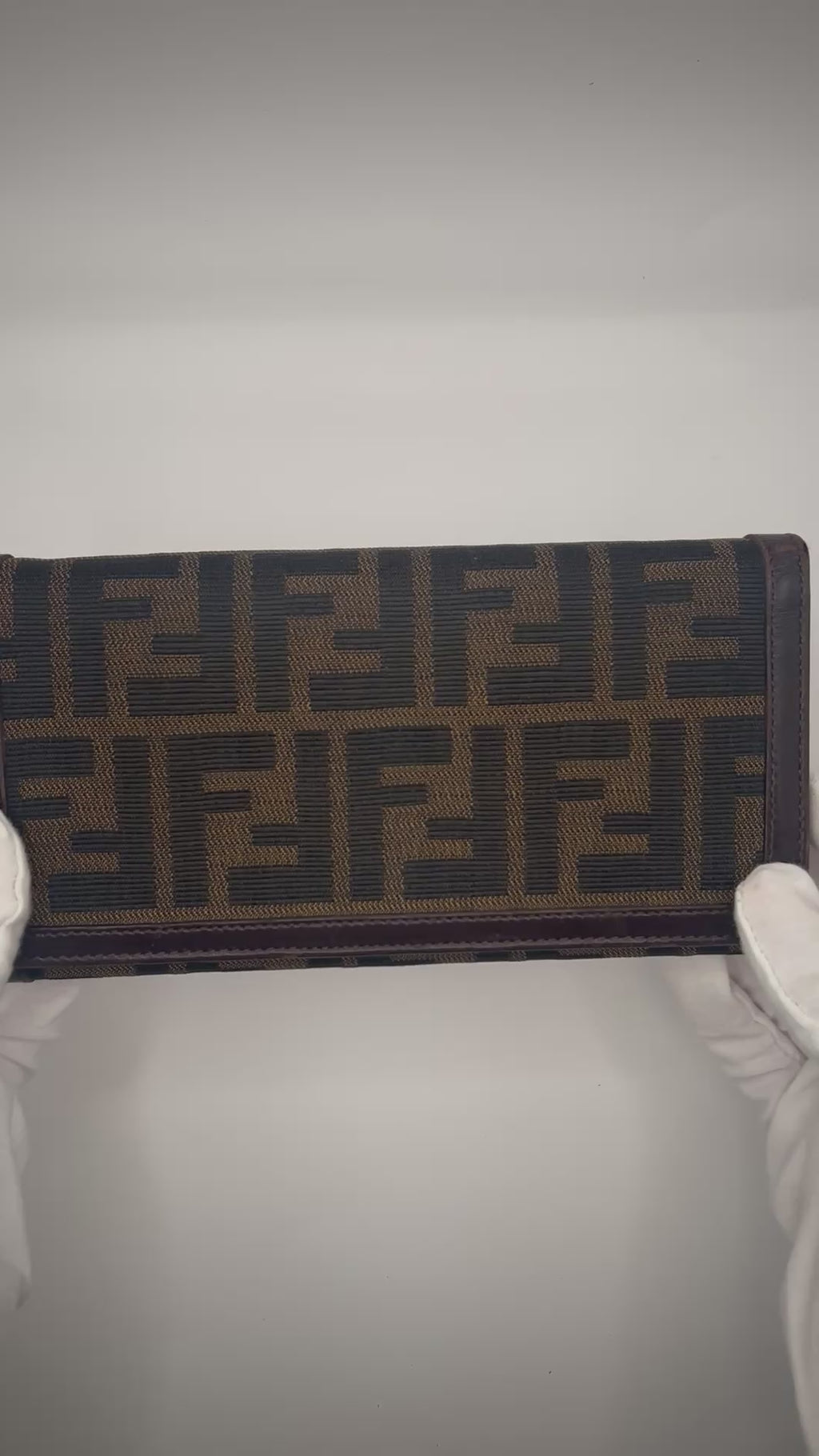 Fendi Zucca Continental Wallet