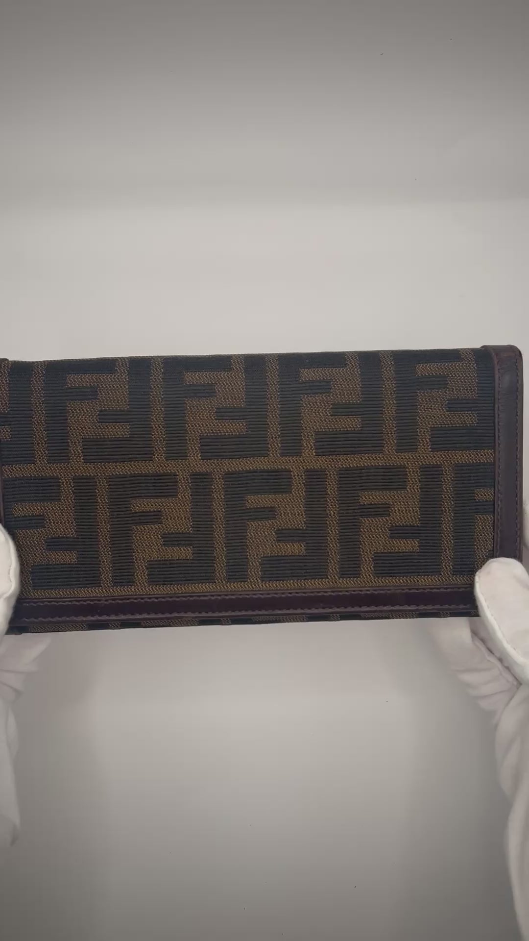 Fendi Zucca Continental Wallet