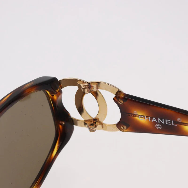 Vintage Chanel 02461 CC Logo Sunglasses — Tortoise & Gold