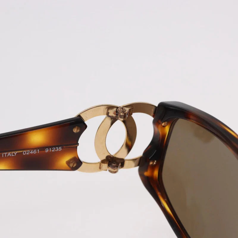 Vintage Chanel 02461 CC Logo Sunglasses — Tortoise & Gold