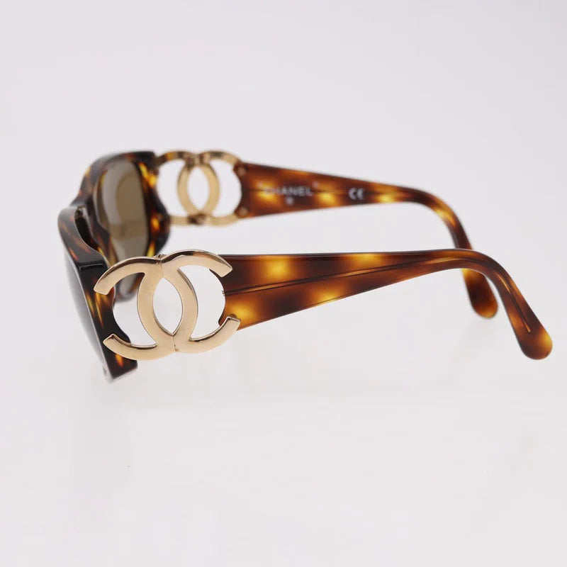 Vintage Chanel 02461 CC Logo Sunglasses — Tortoise & Gold