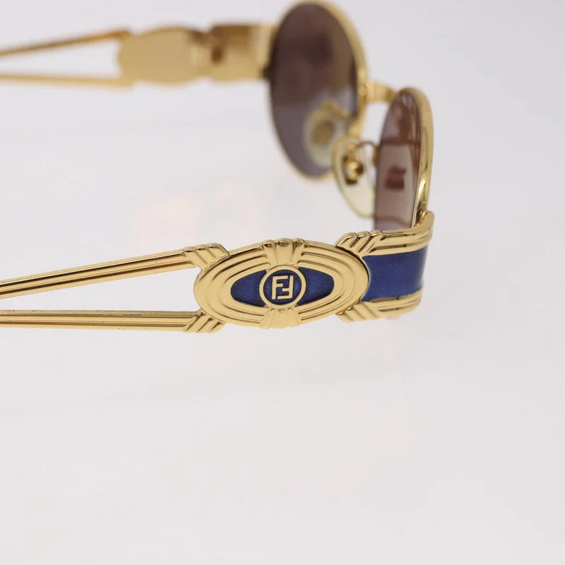 Fendi SL 7040 Vintage Sunglasses — Gold & Cobalt